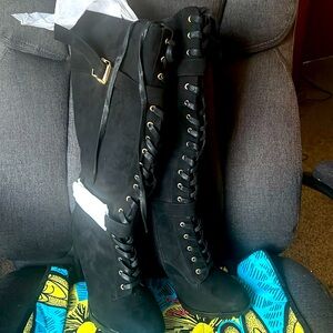 Black Boot heels 10 shoe Dazzle Brand New